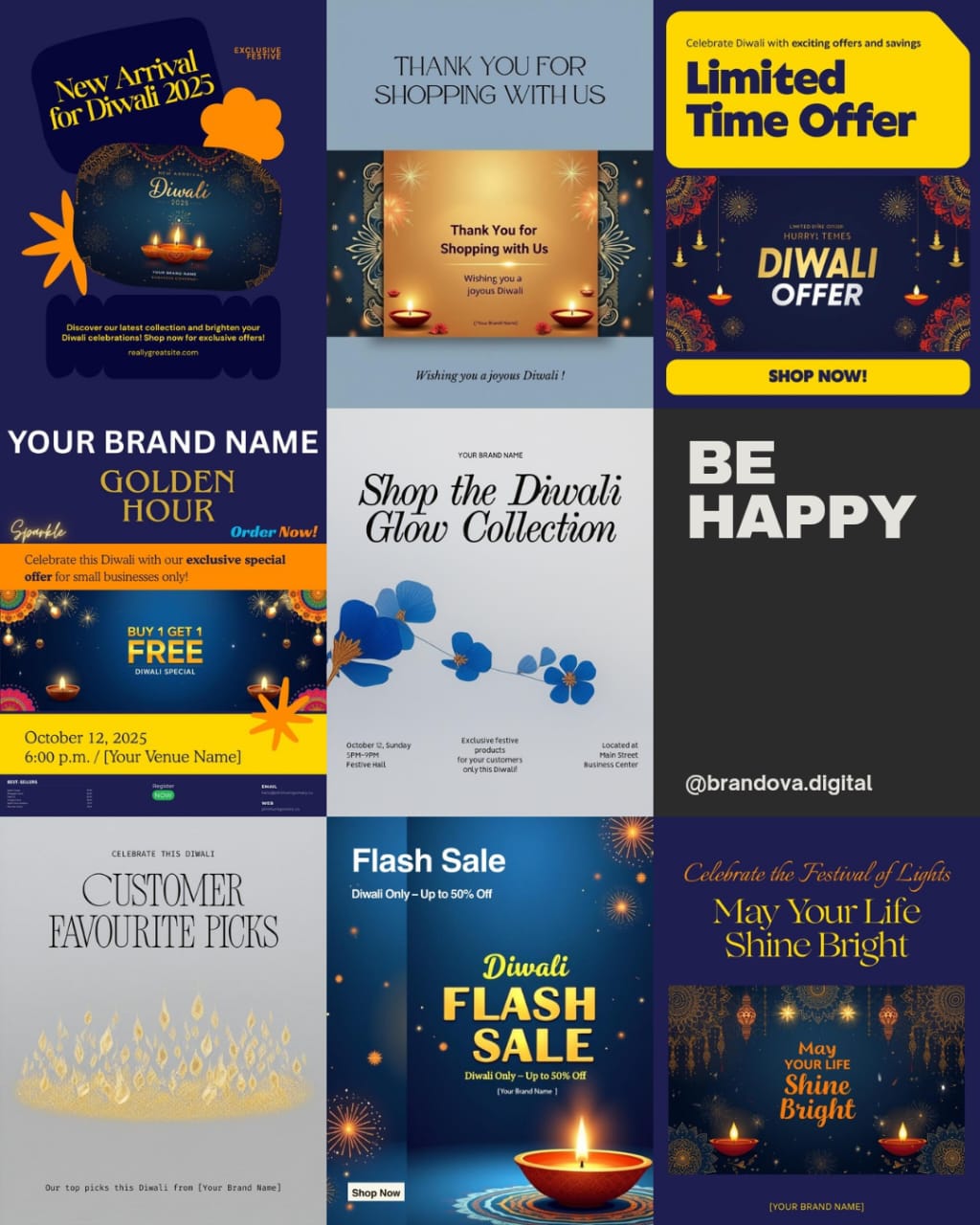 Business Digital Templates - Professional Work Pack-4(bump offer) for Diwali
